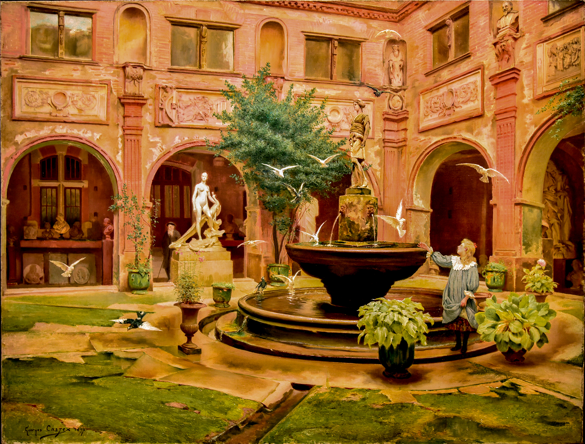 Georges François Castex
(Collioure, 1860 - Toulouse, 1943)
Le Petit Cloitre des Augustins, 1897