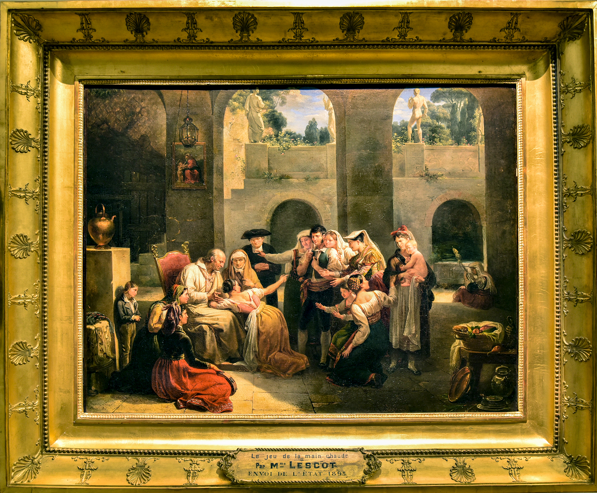 Antoine Cecile Hortense Lescot, dite Haudebourg-Lescot
(Paris, 1784 - 1845)
Le jeu de main chaude