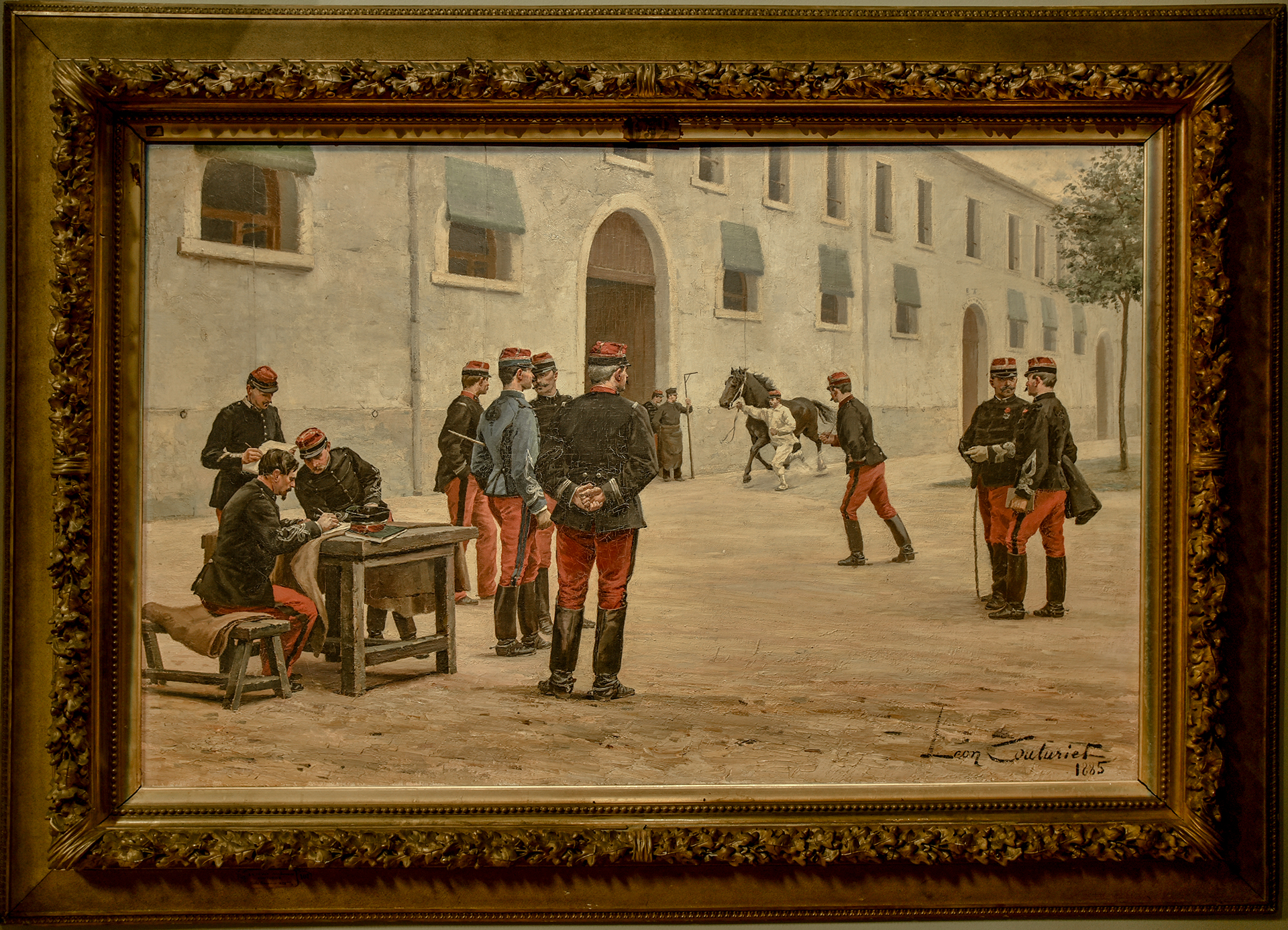 Philibert-Léon Couturier
(Chalon-sur-Saone, 1823 Saint-Quentin, 1901)
La Revue des chevaux, 1885)