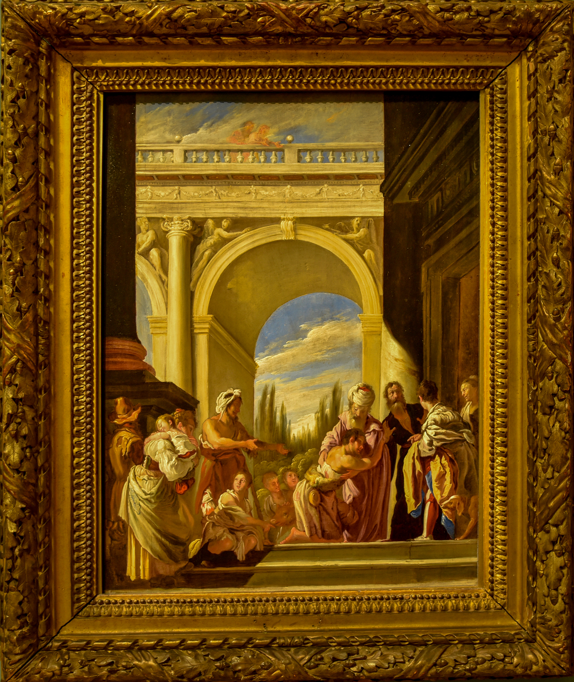 Atelier de Domenico Fetti
(Rome, vers 1588/1590)
La Parabole de l'enfant prodigue