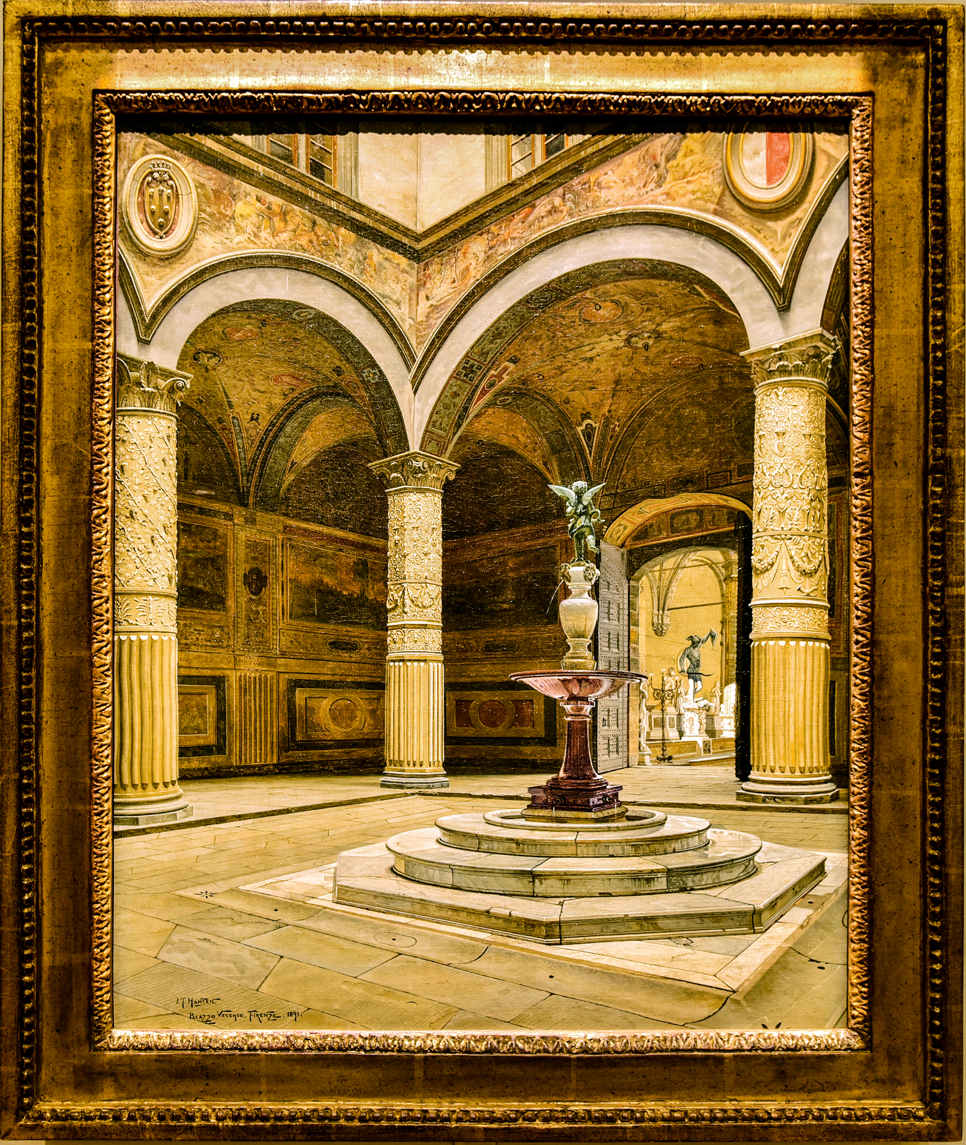 Josef Theodor Hansen
(Randers, 1848 - 1912)
La Cour du Palazzo Vecchio