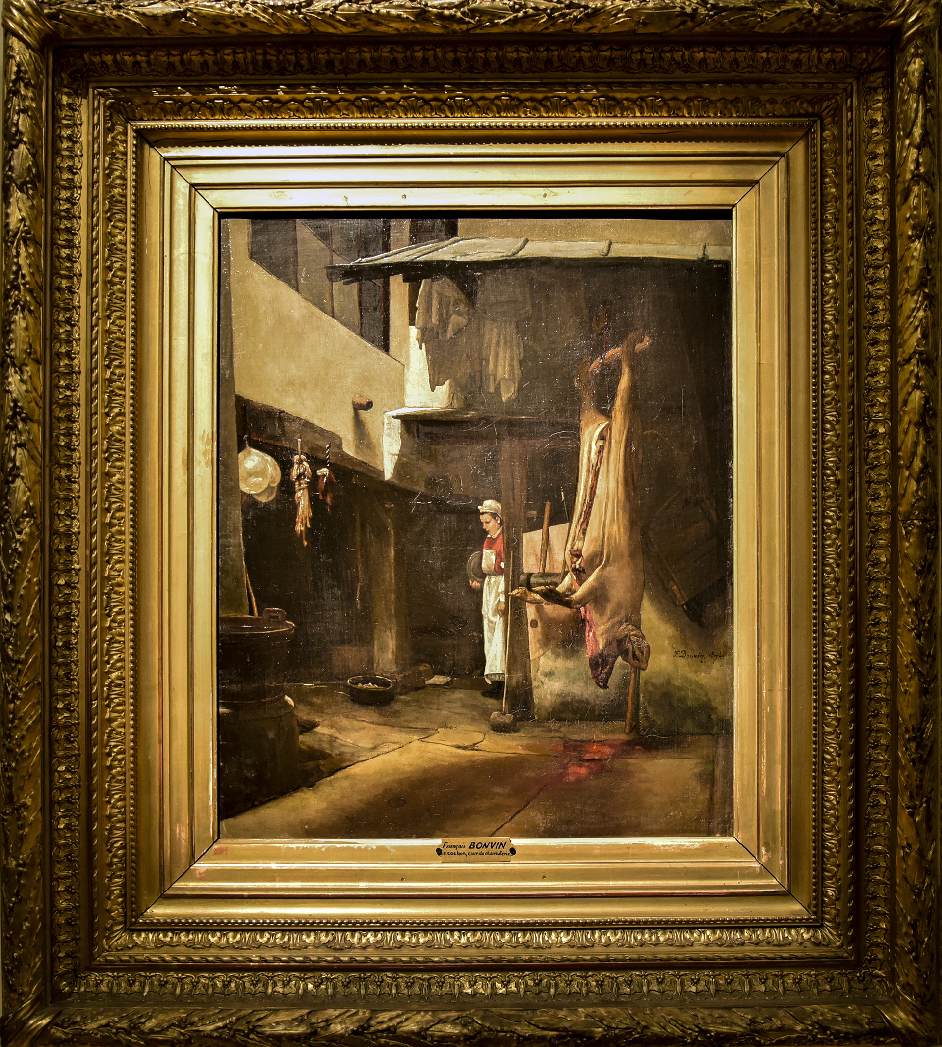 François Bonvin
(Paris, 1817 - Saint Germain-enLaye, 1887)
Le cochon, 1874