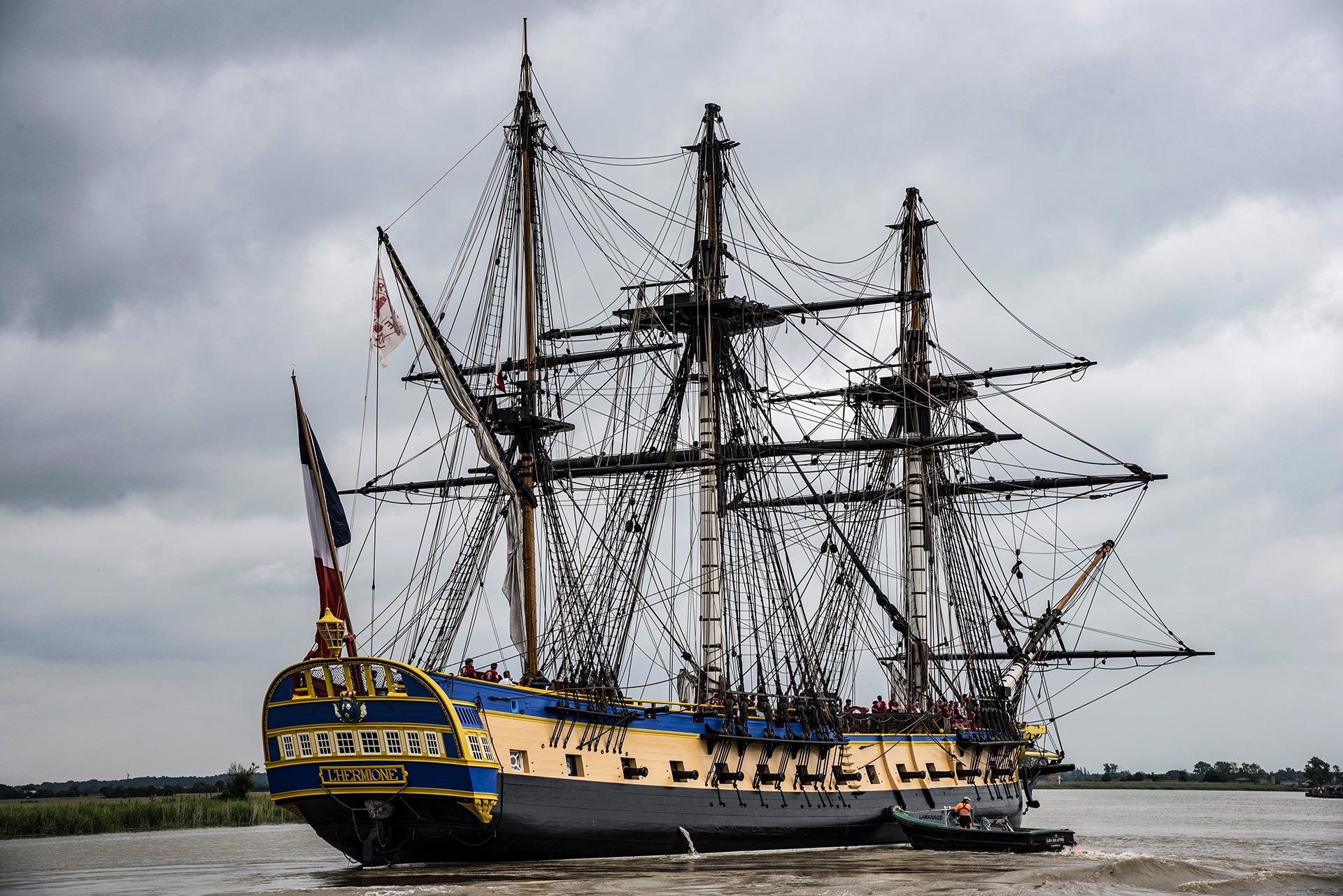 Hermione, départ  vers le Grand Large